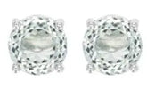 Sterling Silver Semi Mount Earrings Setting Round RD 10x10mm - Syzjewelry